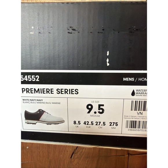 FootJoy Men\'s Premiere Series – Packard Liberty White/navy 9.5 MSRP$244 main image 5